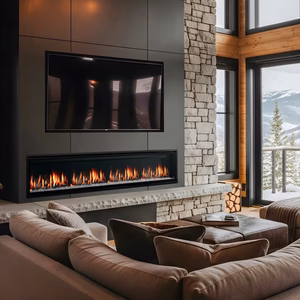 SimpleFire Allusion Edge Linear Fireplace