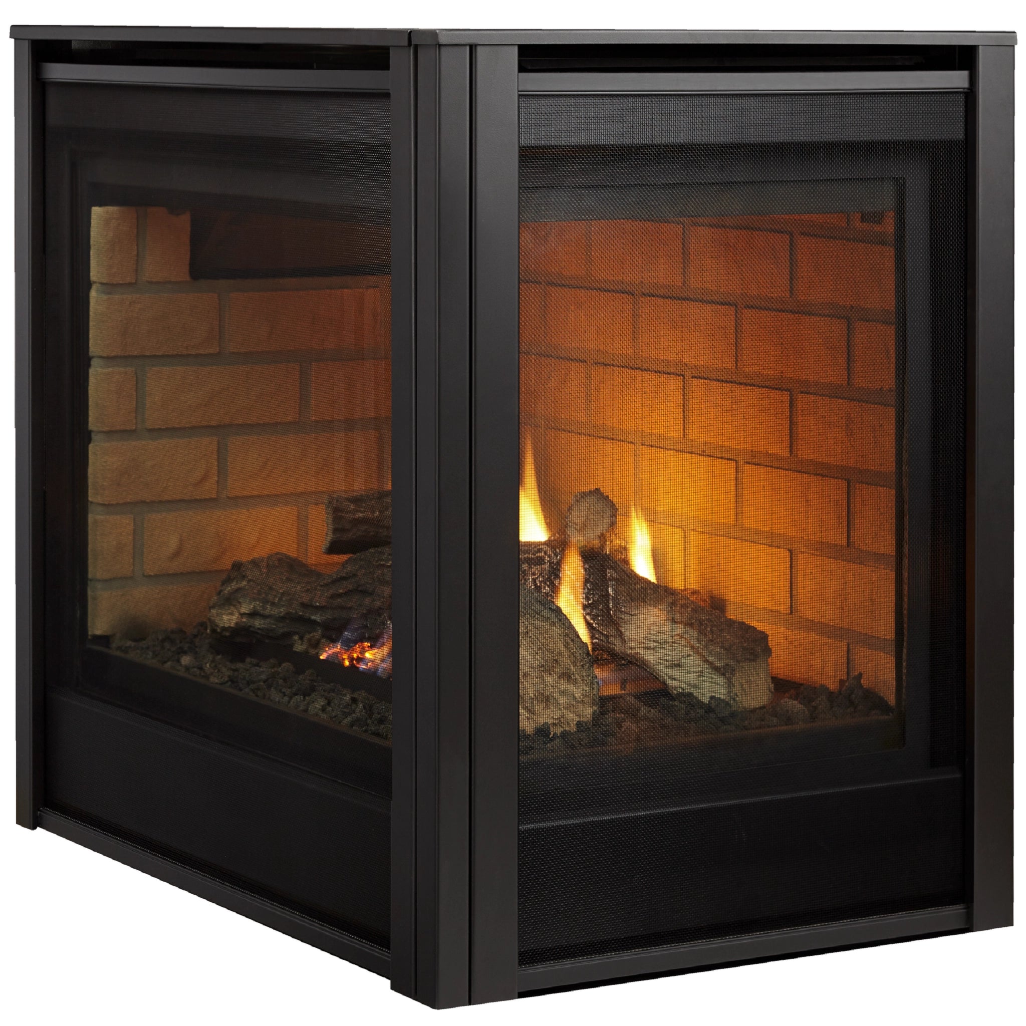 Corner Natural Gas Fireplace