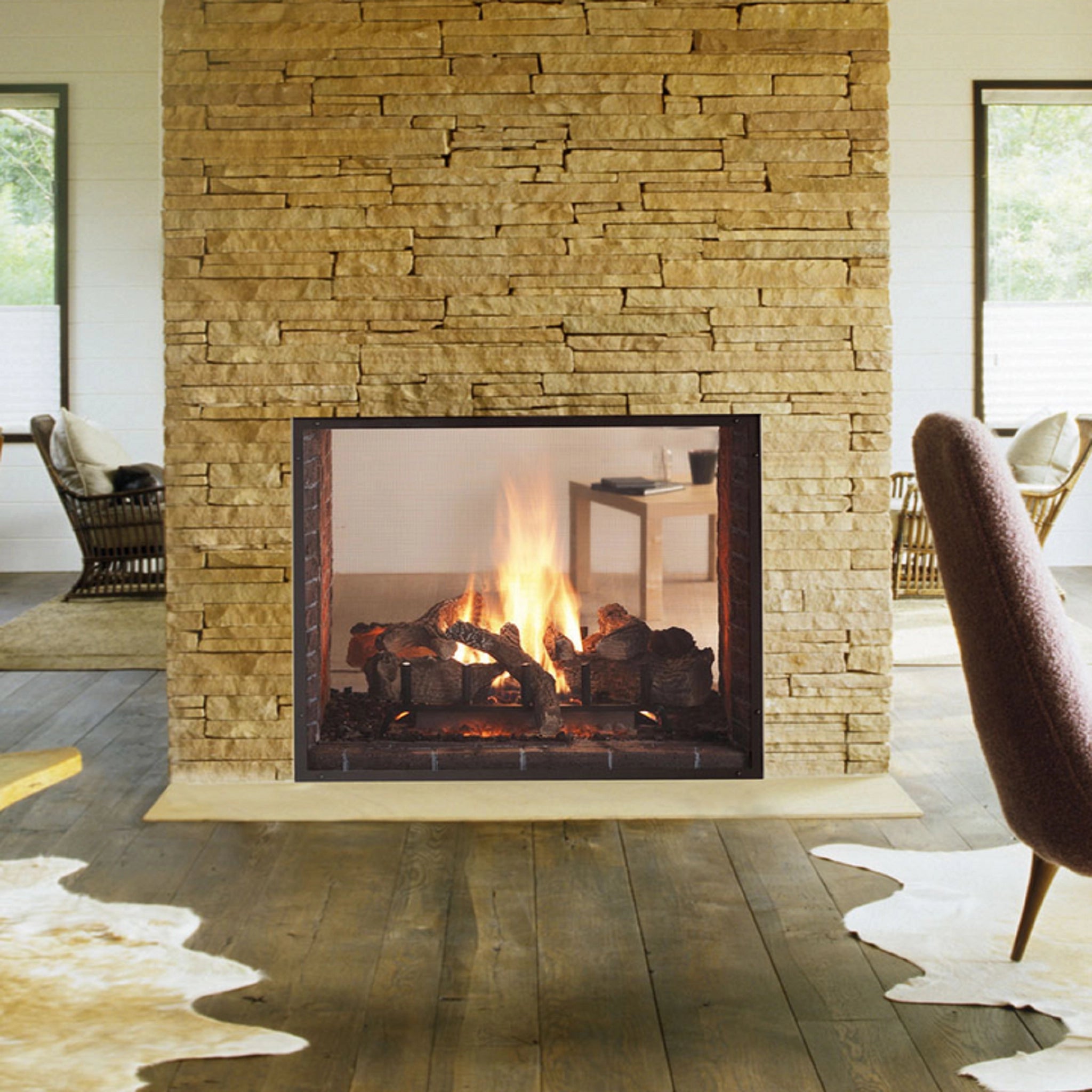 Double Sided Gas Fire Inserts Ashlett Insert British Fires