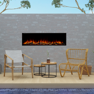 SimpliFire Forum Outdoor Electric Fireplace
