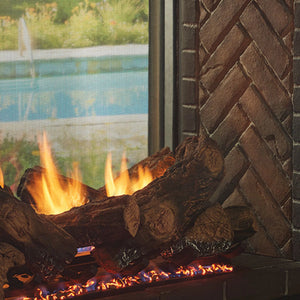 Outdoor Lifestyles Fortress Double Sided Gas Fireplace