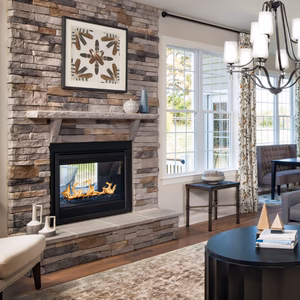 Outdoor Lifestyles Twilight Modern Double Sided Gas Fireplace