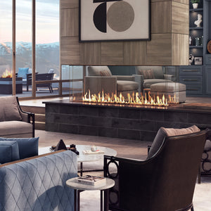 Stellar Enlight Island Four Sided Gas Fireplace