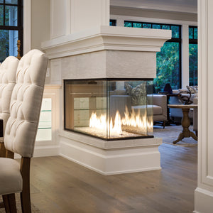Stellar Enlight Pier Three Sided Gas Fireplace
