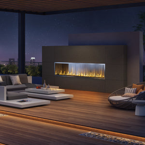 Stellar Custom Outdoor Gas Fireplace