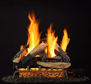 Heat& Glo Outdoor Kindled Stack Gas Log Set