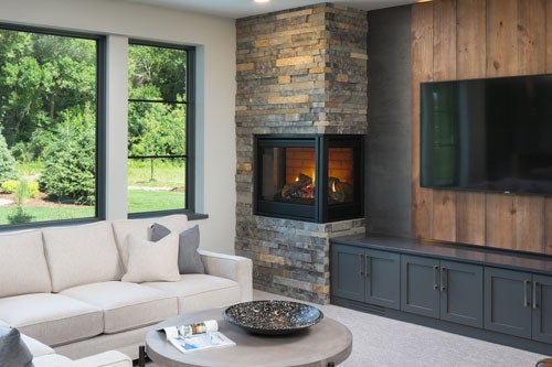 Corner Gas Fireplace