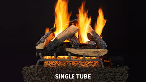 Heat& Glo Outdoor Kindled Stack Gas Log Set