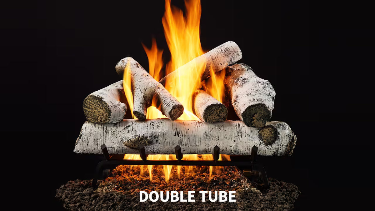 Heat &amp; Glo Woodland Birch Vented Gas Log Set