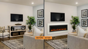 SimpleFire Allusion Slim Electric Fireplace