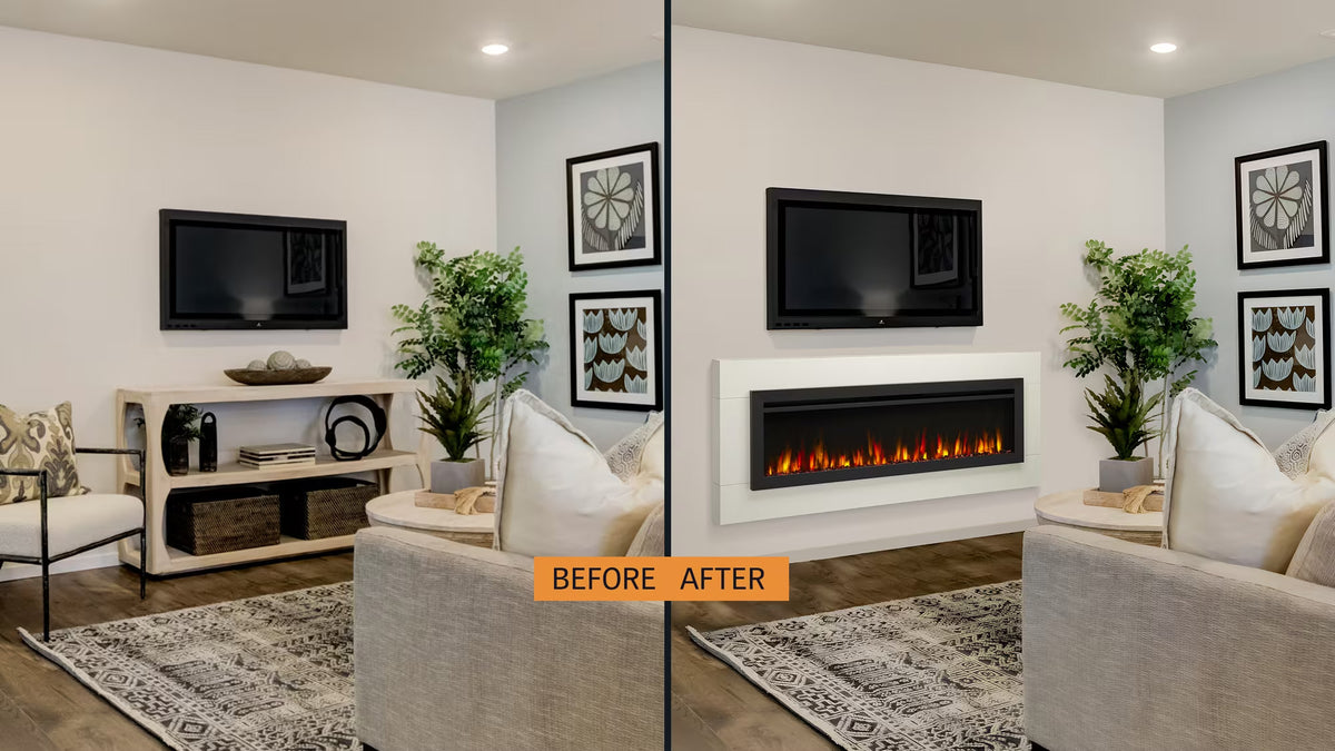 SimpleFire Allusion Slim Electric Fireplace