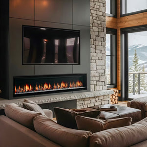 SimpleFire Allusion Edge Linear Fireplace
