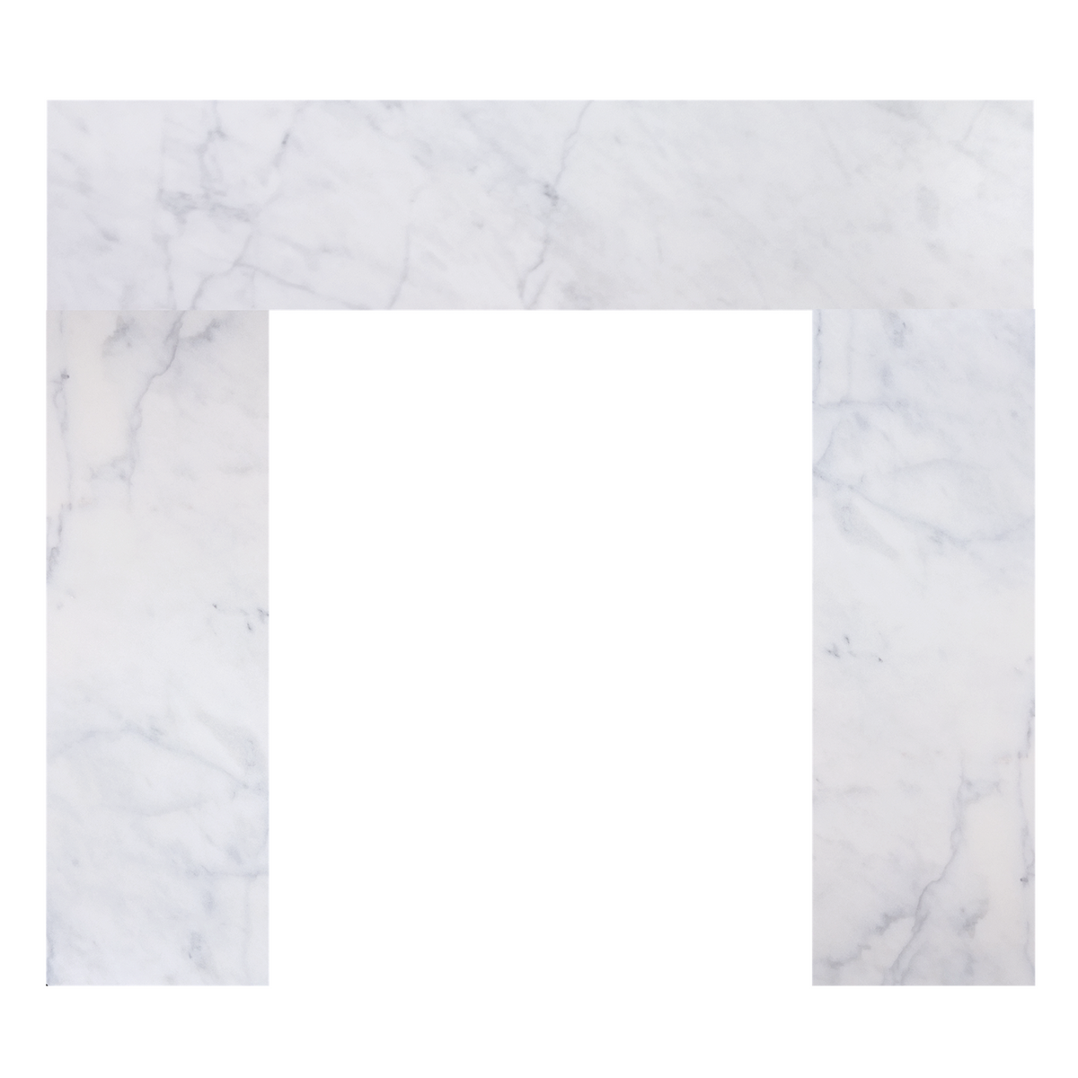Fireside Finishings Bianco White Marble