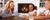 mom playing card game with two daughters in front of fireplace with white brick