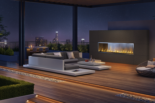 Custom Outdoor Gas Fireplace