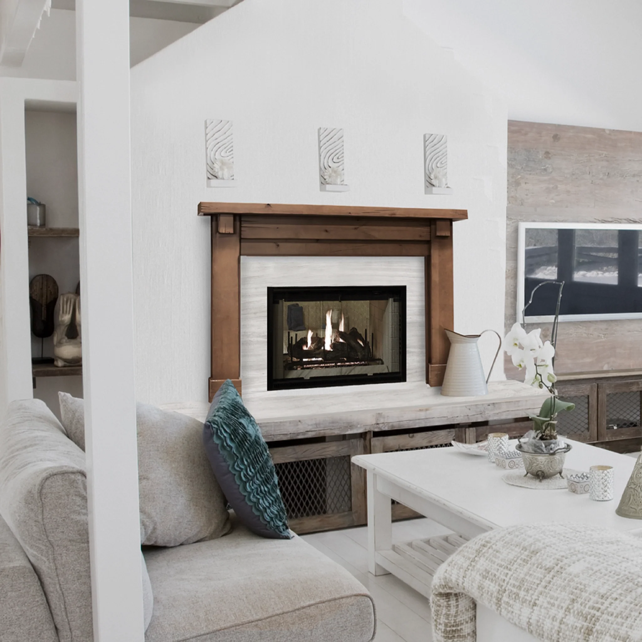 7+ Double Sided Wood Fireplace Double Sided Fireplace Wood