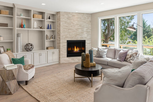 6000 Modern Gas Fireplace