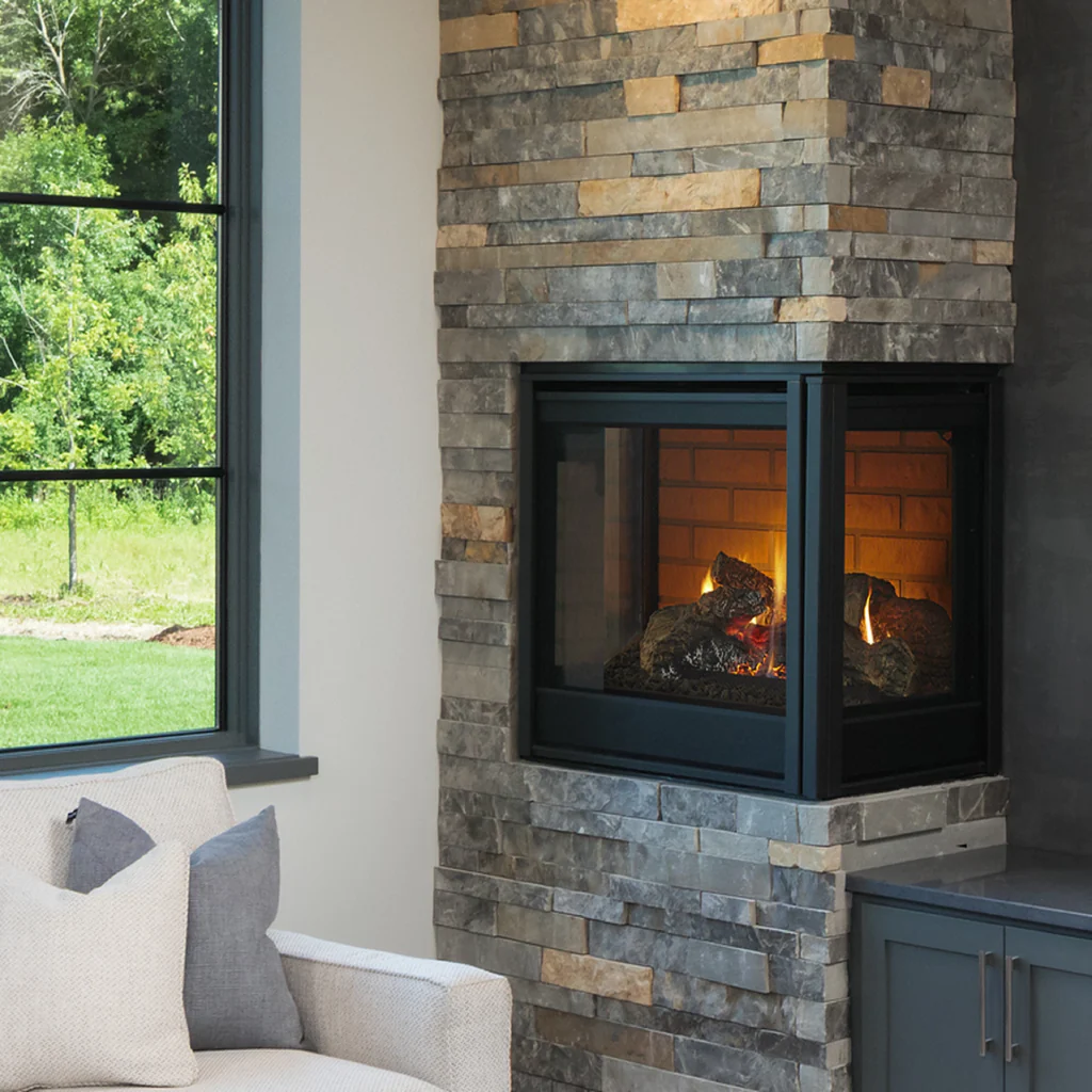 Hearth Home Technologies Corner Gas Fireplace Fireside Hearth