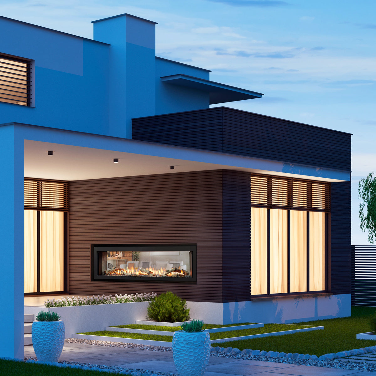 Heat & Glo Primo II Double Sided Gas Fireplace