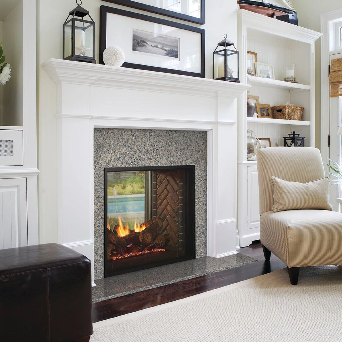 Outdoor Lifestyles Fortress Double Sided Gas Fireplace