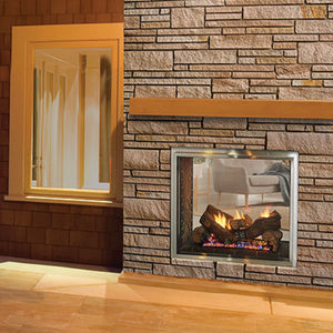 Outdoor Lifestyles Fortress Double Sided Gas Fireplace