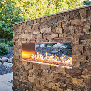 Outdoor GreatRoom Ready-to-Finish Double Sided Gas Fireplace