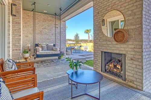 Courtyard Outdoor Gas Fireplace