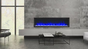 SimpleFire Allusion Platinum Wall-mounted Fireplace