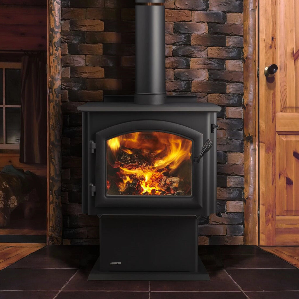 Quadra-Fire 3100 Millennium Wood Stove - Fireside Hearth & Home Quadra-Fire 3100 Millennium Wood Stove - Fireside Hearth & Home