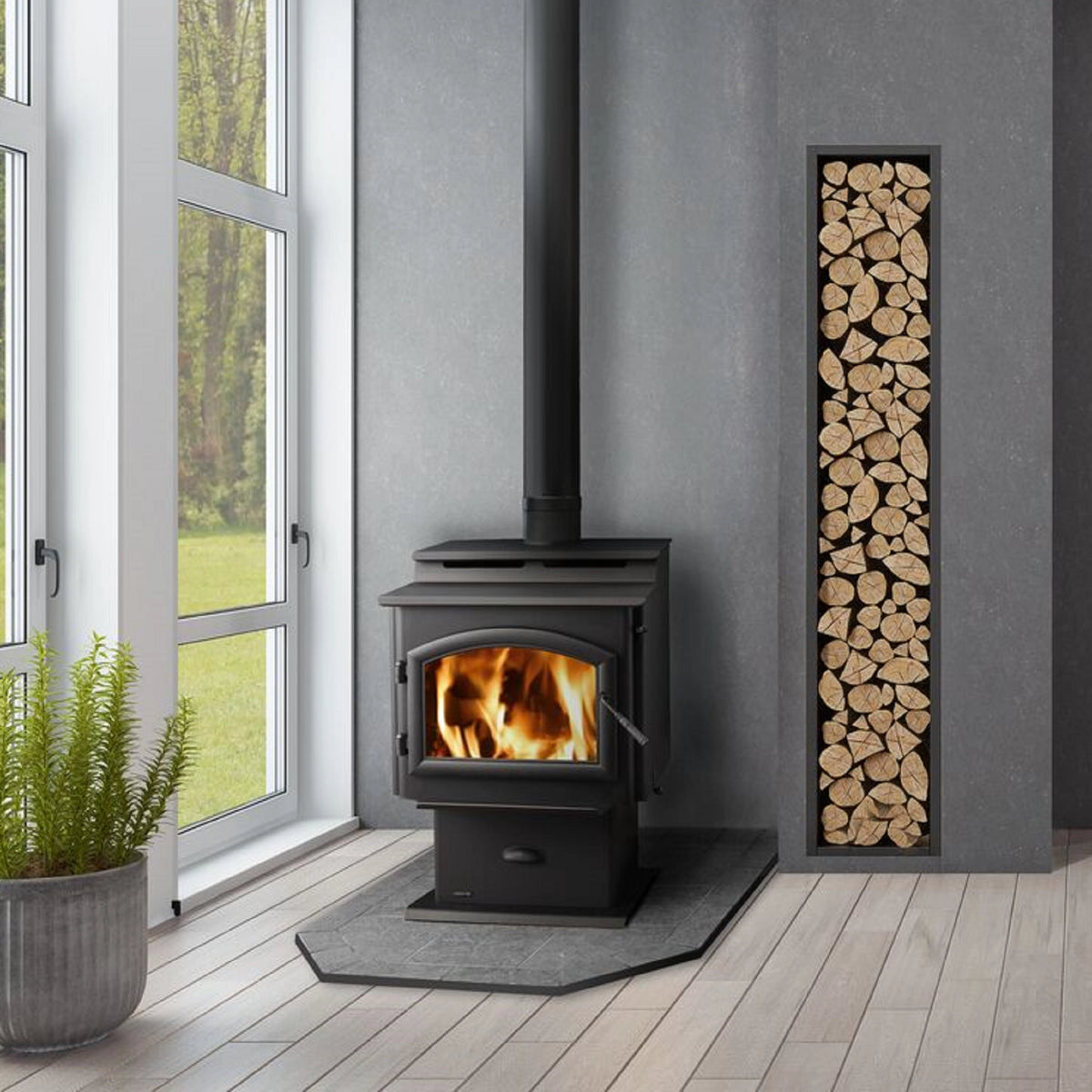 Quadra-Fire 5700 Step Top Wood Stove