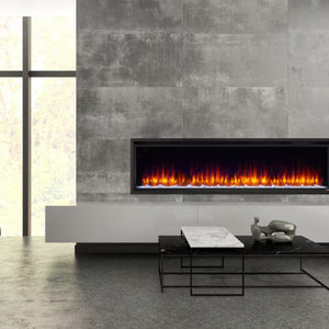 SimpleFire Allusion Platinum Wall-mounted Fireplace