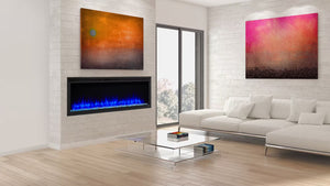 SimpleFire Allusion Platinum Wall-mounted Fireplace
