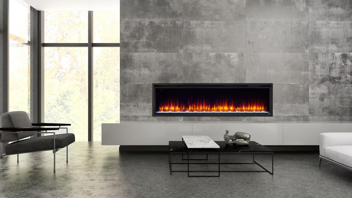 SimpleFire Allusion Platinum Wall-mounted Fireplace
