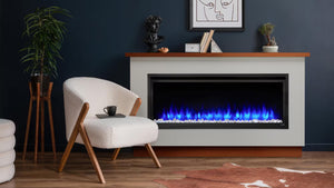SimpleFire Allusion Platinum Wall-mounted Fireplace