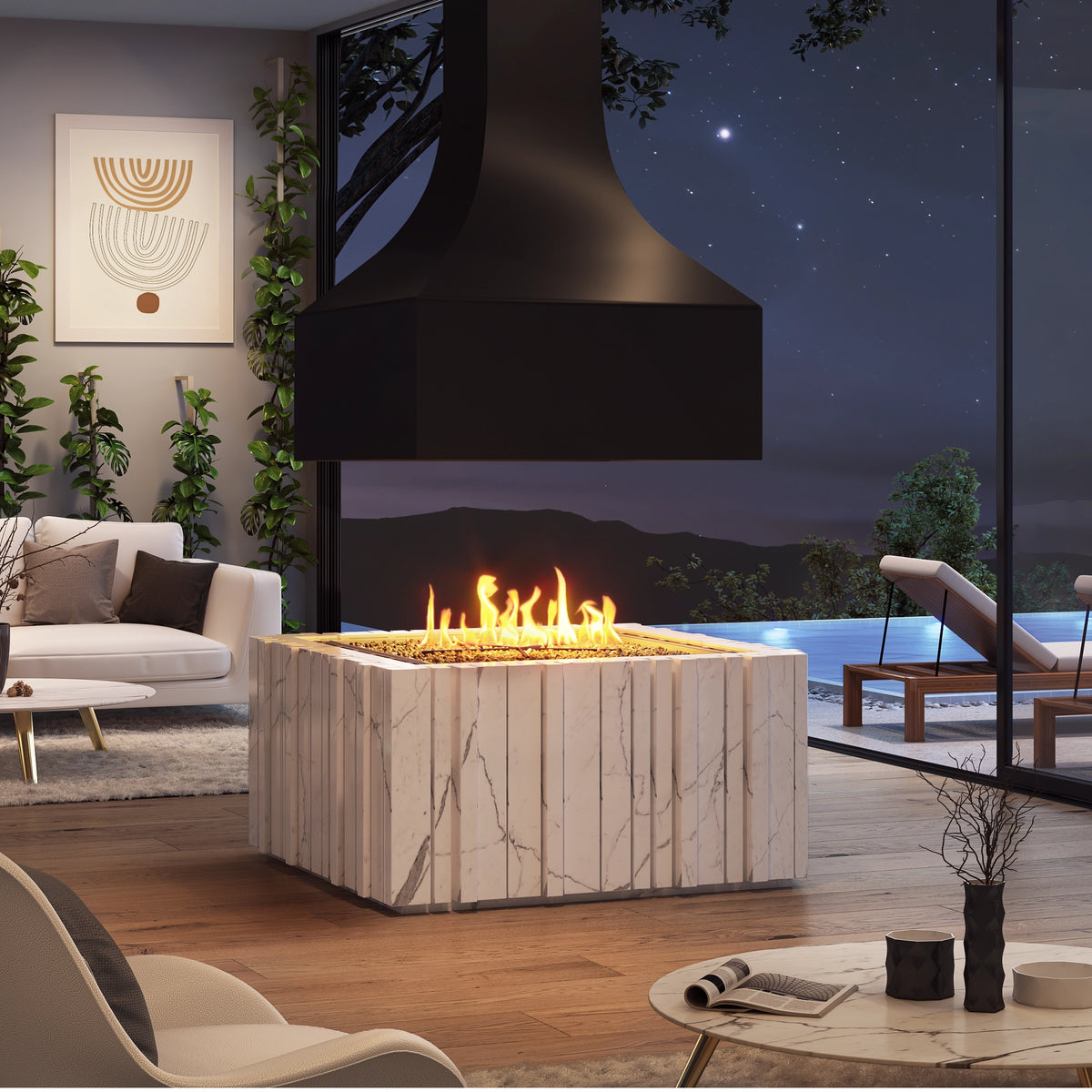 Stellar Custom Gas Fireplace
