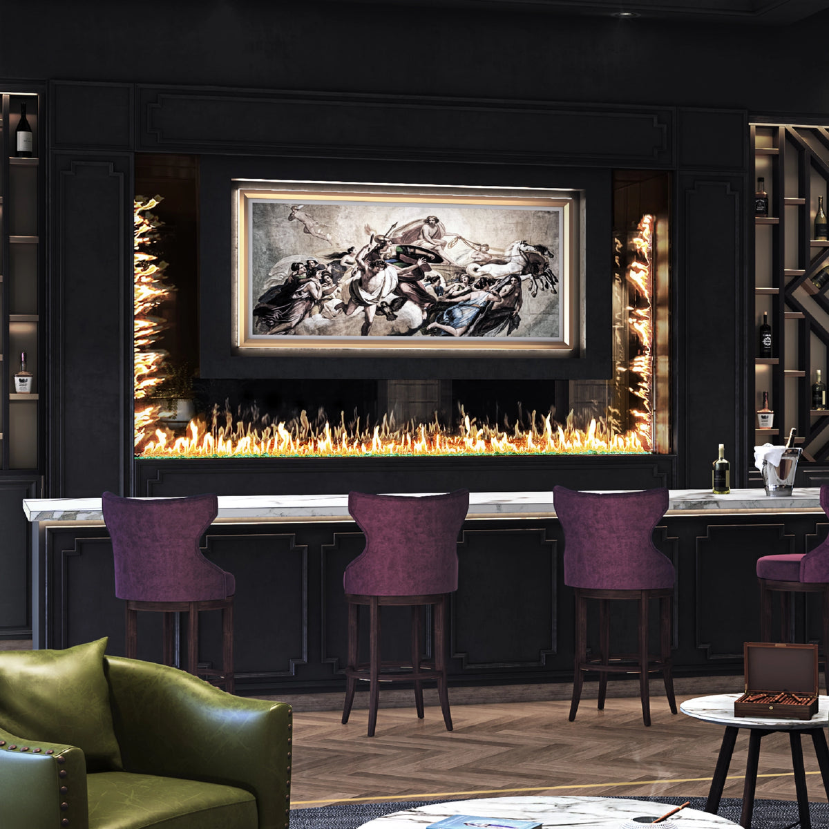 Stellar Custom Gas Fireplace