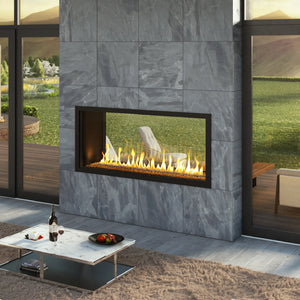 Stellar Transcend Indoor-Outdoor Double Sided Gas Fireplace