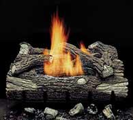Monessen Hearth Mountain Oak Vent Free Gas Log Set - Fireside