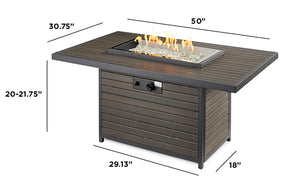 Outdoor GreatRoom Brooks Fire Pit Table