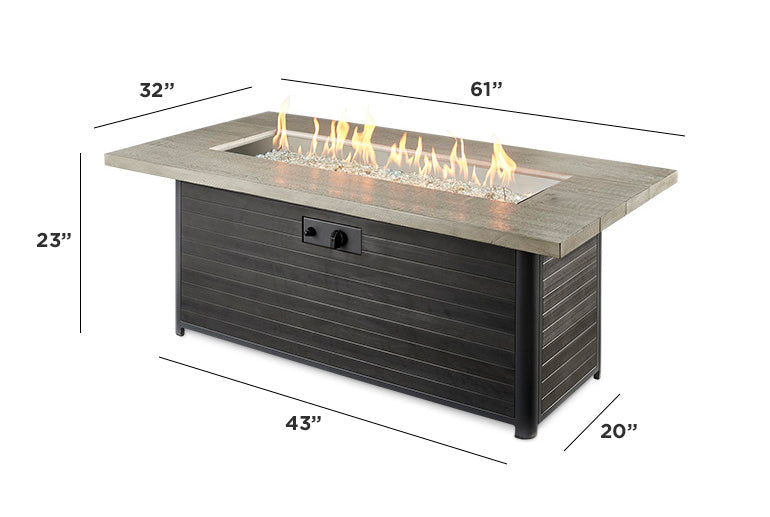 Outdoor GreatRoom Cedar Ridge Fire Pit Table