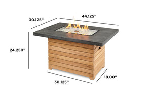Outdoor GreatRoom Darien Fire Pit Table