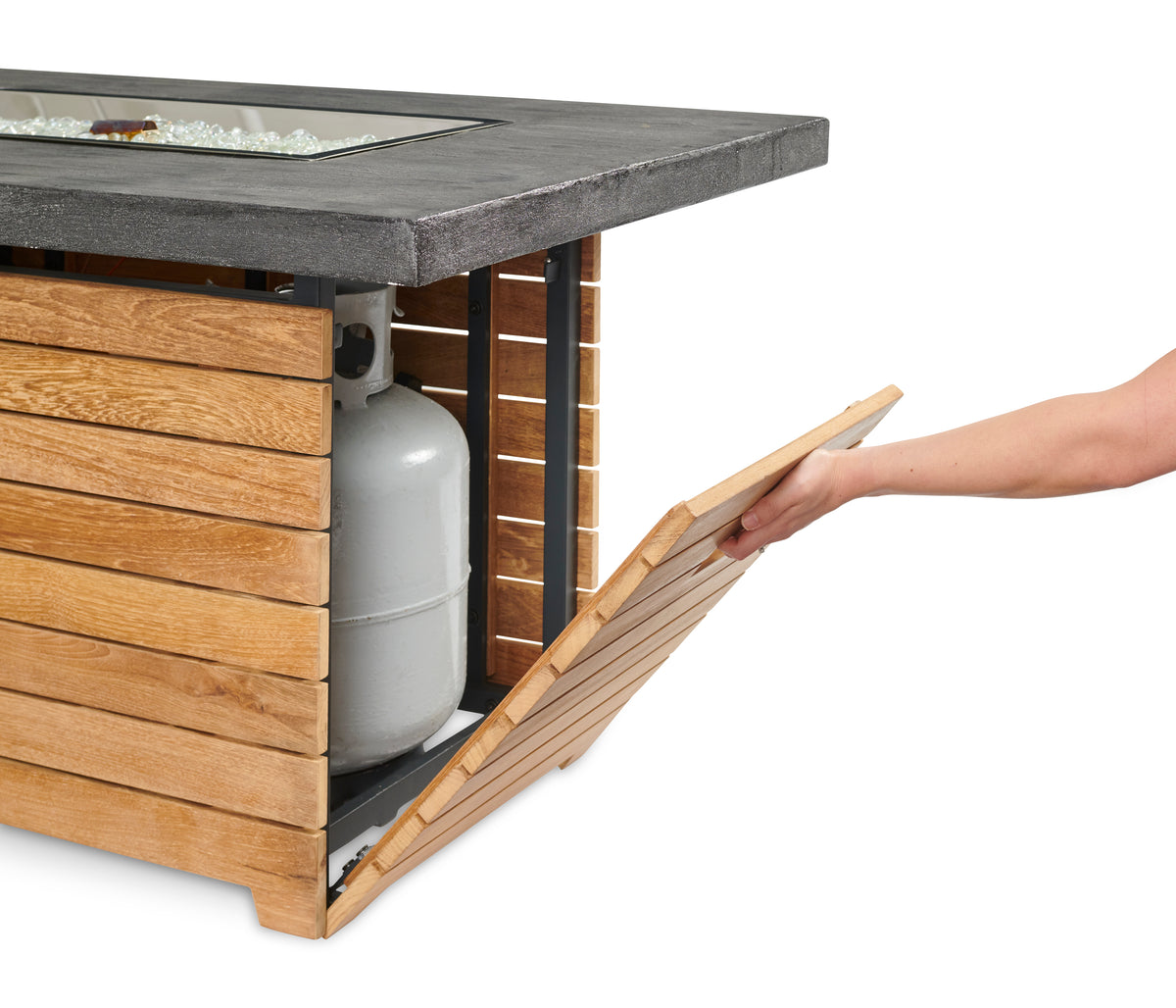 Outdoor GreatRoom Darien Fire Pit Table