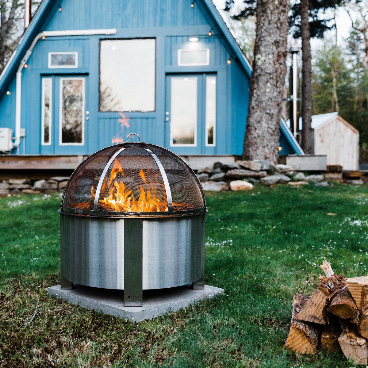 Breeo X Series 24 Smokeless Wood Fire Pit