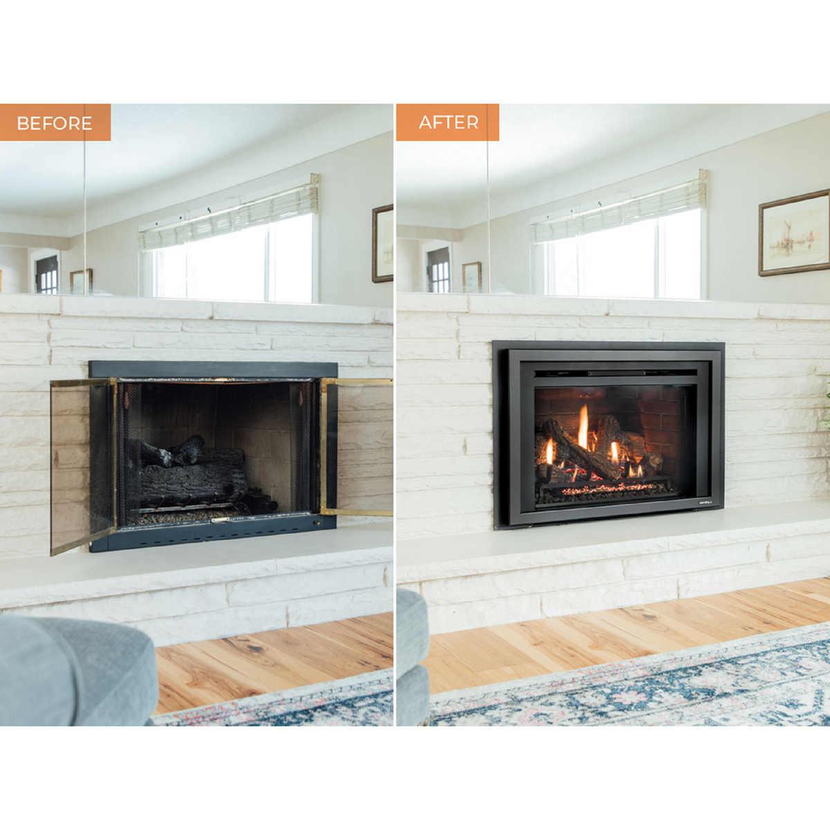 Heat &amp; Glo Escape Gas Insert