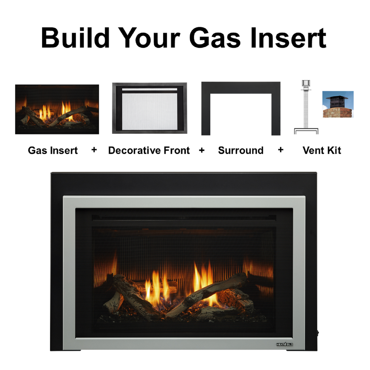 Heat &amp; Glo Cosmo Gas Insert