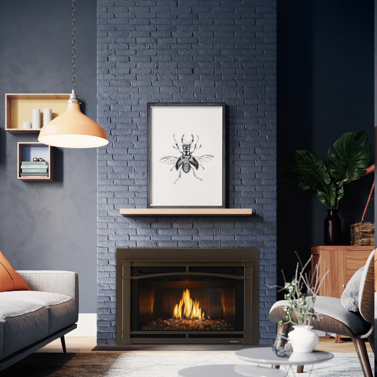 Heat &amp; Glo Cosmo Gas Insert