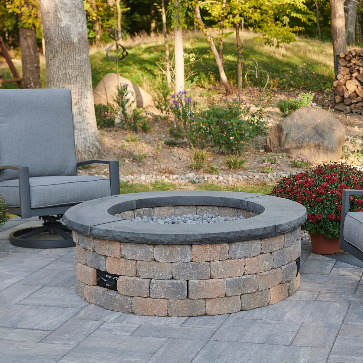 Outdoor GreatRoom Bronson Round Fire Pit Kit