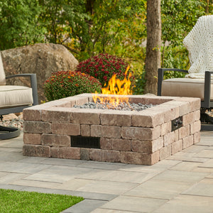 Outdoor GreatRoom Bronson Square Fire Pit Kit