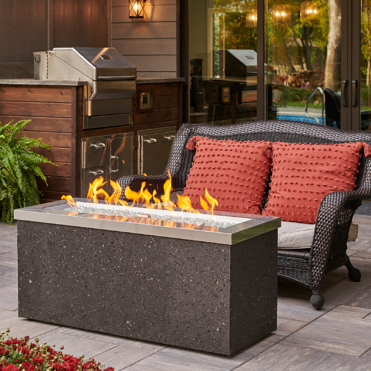 Outdoor GreatRoom Key Largo Fire Pit Table - Fireside Hearth & Home