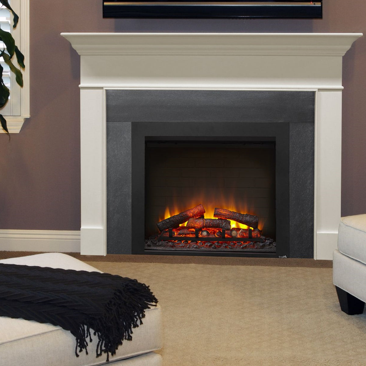 SimpliFire Built-In Electric Fireplace